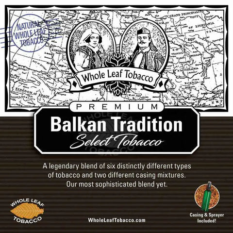 Balkan Tradition Blend, 1 lb, Whole Leaf Blend Kit - Whole Leaf Tobacco