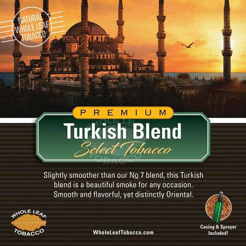 Turkish Blend Tobacco, 1 lb, Whole - Leaf Tobacco - Whole Leaf Tobacco