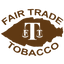 Logo for Fair Trade Tobacco with a brown leaf outline and 'FT' symbol.