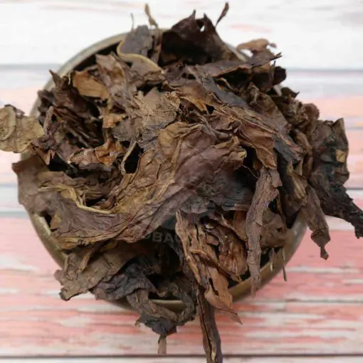 Fire Cured Threshed Tobacco- Stacked